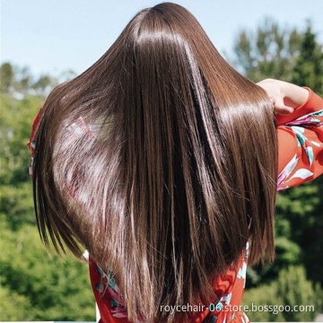 8 Inch to 40 Inch 100% Human Hair Mink Peruvian Cuticle Aligned Raw Virgin Straight Bundles with Ear to Ear Frontal Closure